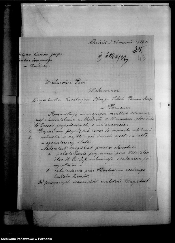 image.from.unit.number "Kursy gospodarstwa domowego Stowarzyszenia Kobiet pracujących - Chodzież"