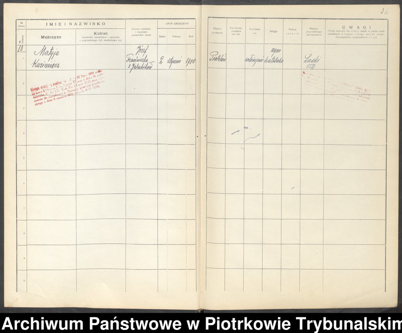 Obraz 20 z jednostki "[Księga ludności stałej wsi: Laski, Świerczyńsko]"