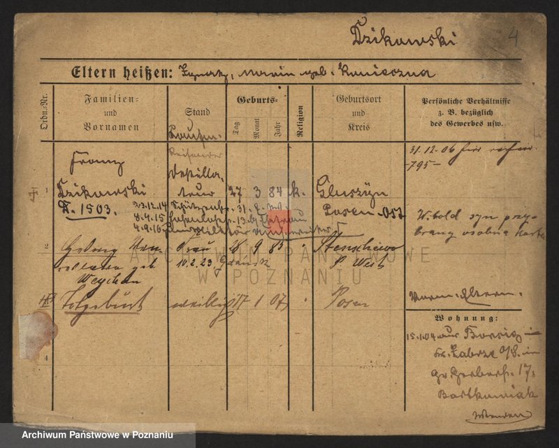 Obraz 6 z jednostki "Dzikowski - Dzyskowska"