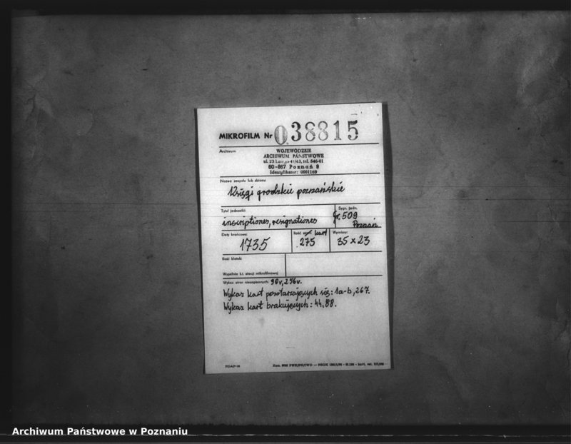 Obraz 2 z jednostki "Inscriptiones, resignationes [protocollon]"