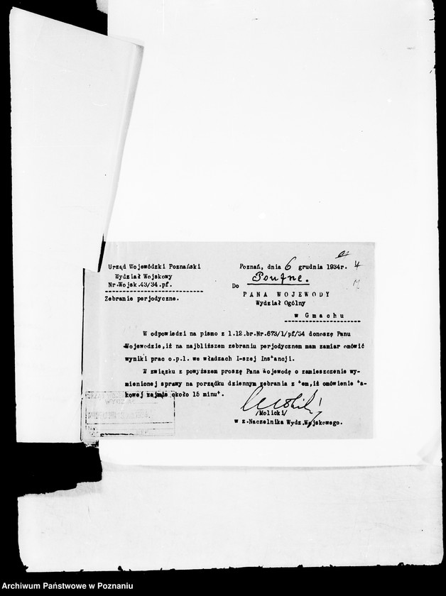 Obraz 10 z jednostki "Protokoły z zebrań periodycznych władz i urzędów II instancji"