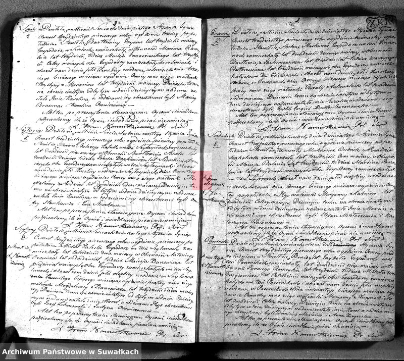 Obraz 4 z jednostki "Duplikat aktów urodzonych, zaślubionych i umarłych z roku 1831 parafiey sereyskiey w departamencie łozdziejskim, powiatu seyneńskiego, województwie augustowskim"