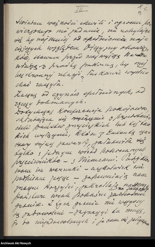 image.from.unit.number "Przemówienia I. J. Paderewskiego na posiedzeniu Sejmu i w Konwencie Seniorów, odpowiedź na interpelację (rękopis, stenogramy) dotyczącą sprawy granic Polski na Konferencji Pokojowej"