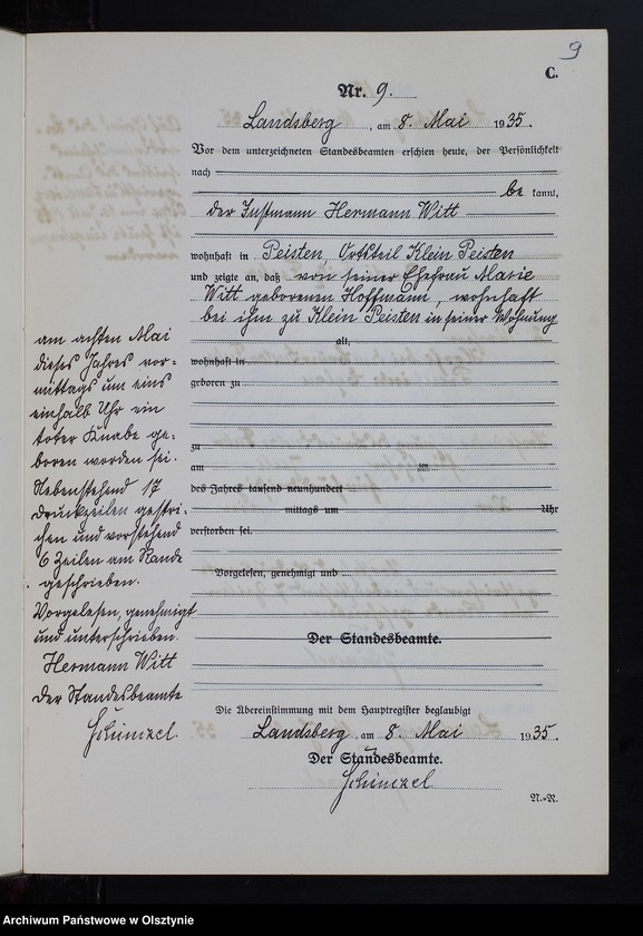 image.from.unit.number "Sterbe-Neben-Register Nr 1 - 22 [ Księga zgonów - wtóropis ]"