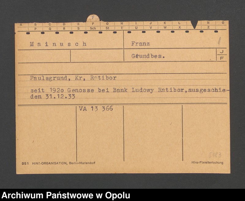 Obraz 3 z jednostki "[Mainusch Franz, Paulsgrund]"