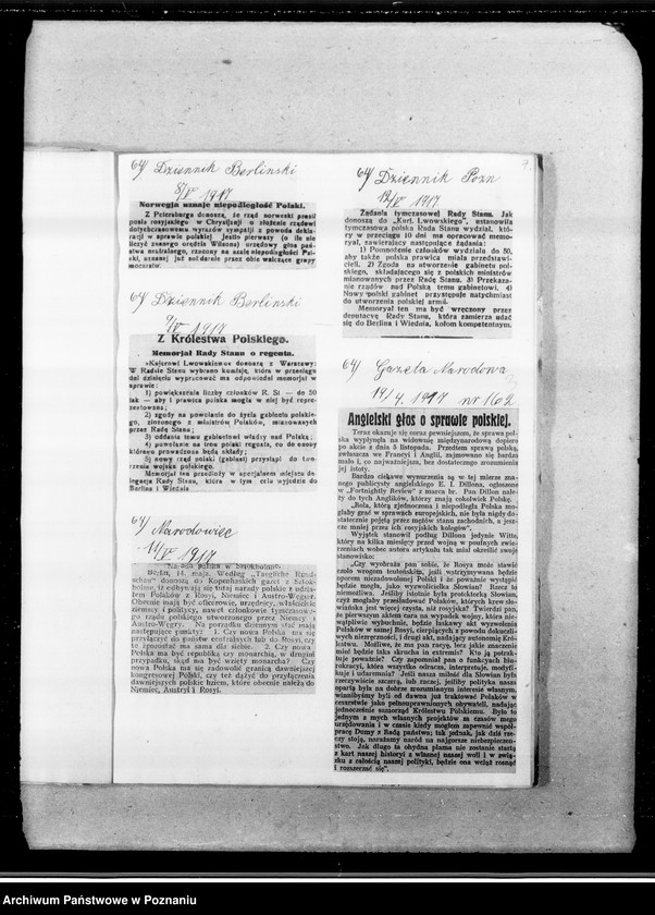 Obraz 11 z jednostki "Niepodległa Polska [wycinki prasowe]"