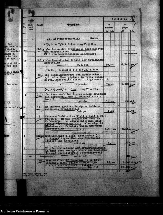 Obraz 11 z jednostki "Aufstellung von Baracken im Polenjugendverwahrlager Litzmannstadt (Łódź)"
