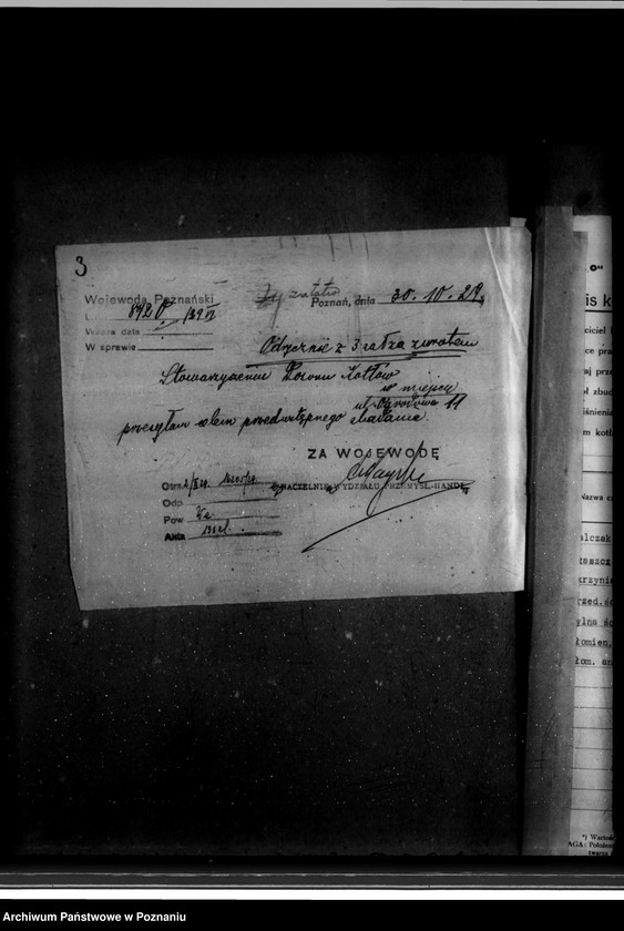 image.from.unit.number "Majętność ziemska w Chociczy Małej powiat wrzesiński własność L. Dembińskiego nr woj. kotła 6388"