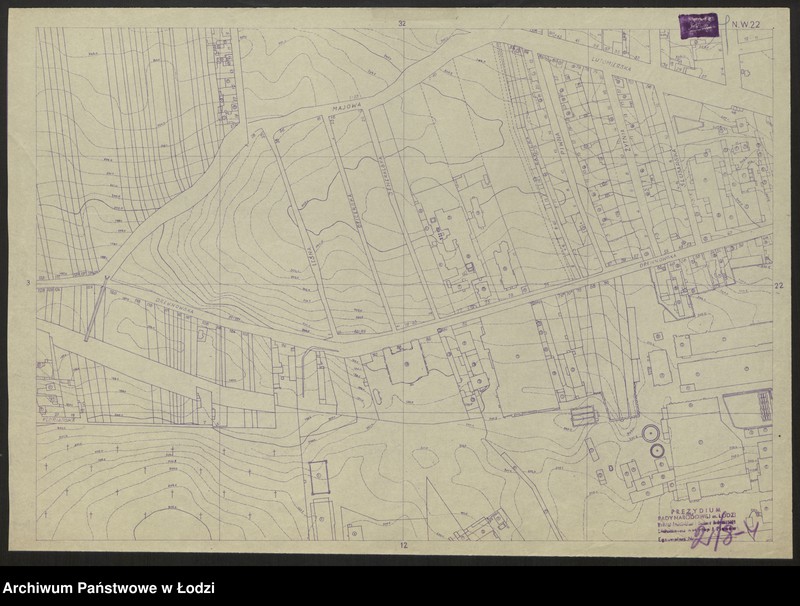 Obraz 5 z jednostki "Plan m. Łodzi 1:2000, odbitka. Sekcja NW22"