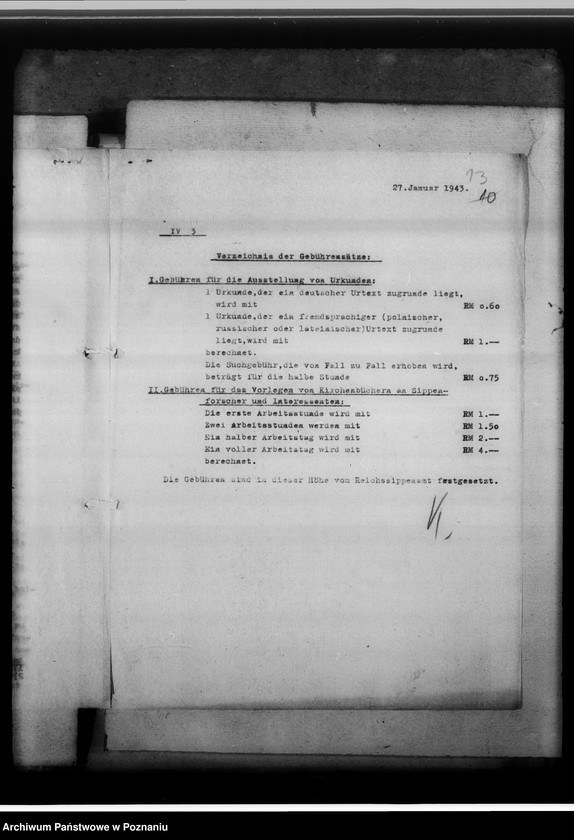 Obraz 16 z jednostki "[Korespondencja w sprawach organizacyjnych, sprawozdanie z działalności Kreissippenamt w Kościanie]"