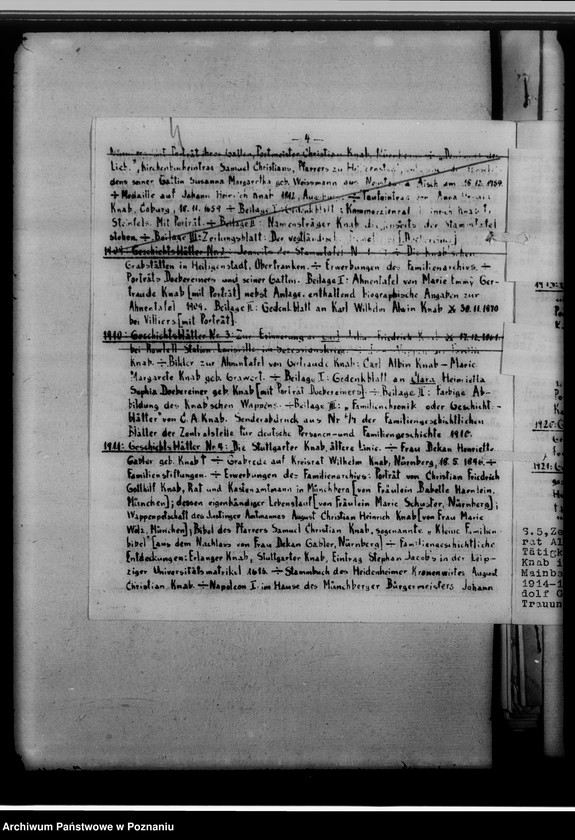 Obraz 7 z jednostki "Geschichtsblätter der Familie Knab, numery: 14 z 1926 roku, 19 i 20 z 1931 roku, 23 z 1934 roku i 26 z 1937 roku"