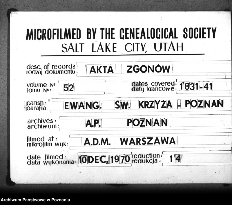 Obraz 1 z jednostki "Sterbenbuch"