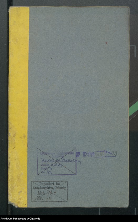 image.from.unit.number "Kirchen Kassen Rechnung von den beiden ewangelischen Kirchen zu Riesenburg"