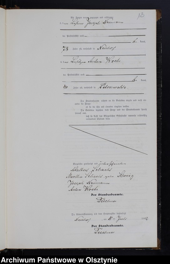 image.from.unit.number "Heiraths-Neben-Register Nr 1 - 19"