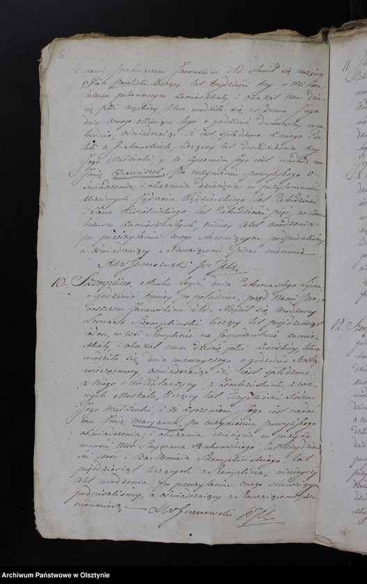 image.from.unit.number "Duplikat. Akta Urodzenia, Zeyścia, Zapowiedzi i Małżeństw wraz z Annexami Gminy Janow od dnia 1 Maja do dnia 30 Kwiet[nia] Roku 1819/20"