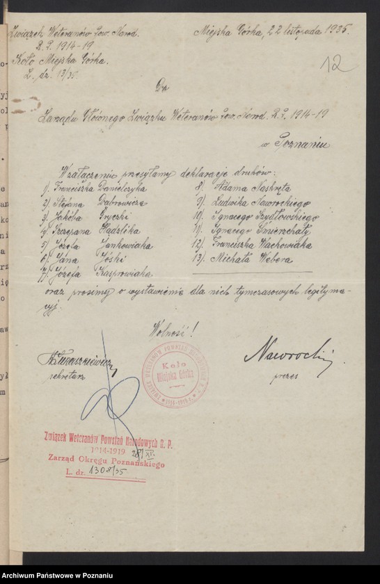 Obraz 18 z jednostki "Miejska Górka, powiat Rawicz - akta koła."