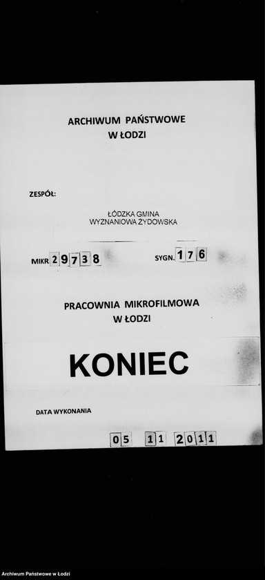 Obraz 15 z jednostki "Akta dotyczące legatu M. Weinberga"