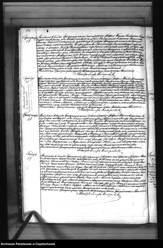 image.from.unit.number "Księga urodzeń, małżeństw i zgonów w roku 1884"