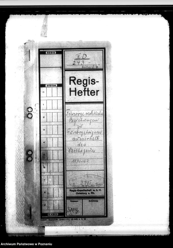 Obraz 4 z jednostki "Fürsorgerechtliche Beziehungen zu Fürsorgeträgern ausserhalb des Warthegaues"