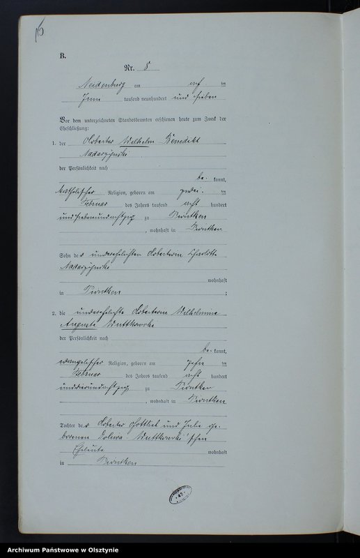 image.from.unit.number "Heirats-Neben-Register Nr 1 - 20"