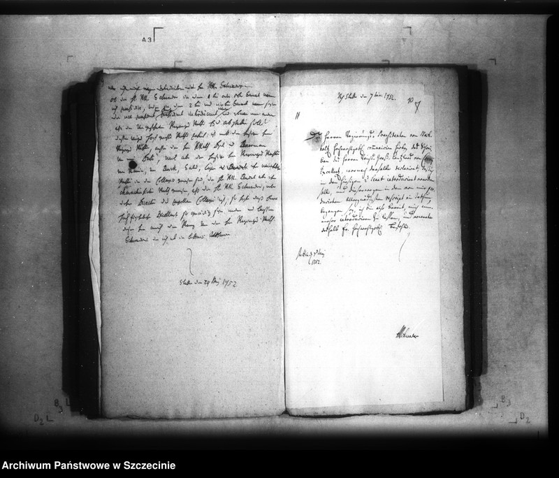 image.from.unit.number "Wegen des bei der Pommerschen Regierung bestellten Regierungsrat Andreas Johann Schweder, und von demselben in Abwesenheit des Regierungs-Vice-Präsidenten beim 2-ten Senat zuführenden Directorii."