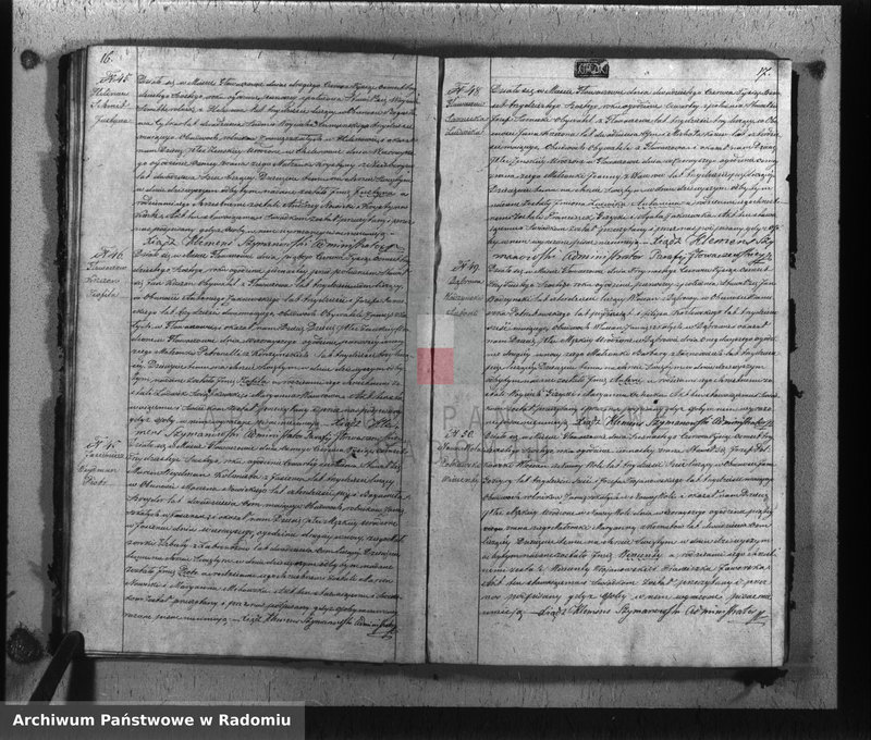 image.from.unit.number "Akta urodzin, małżeństw i zeyścia w gminie parafii Głowaczewskiej w roku 1836"