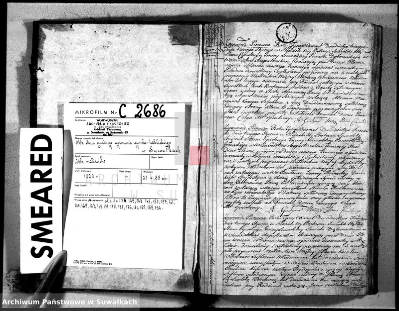 image.from.unit.number "Akta zaślubionych gminy suwalskiey od dina 1 stycznia do dnia ostatniego grudnia 1823 roku"