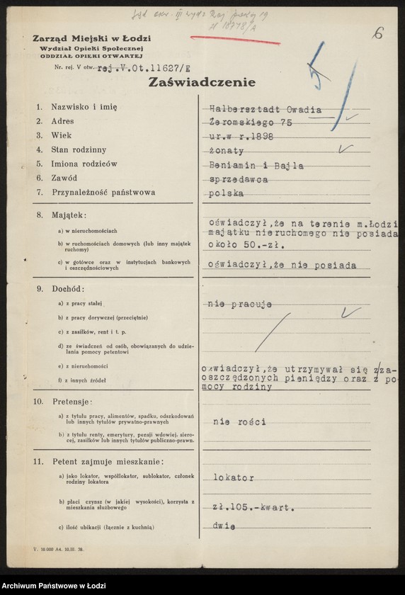 Obraz 8 z jednostki "Owajda Helbersztat – sprzedaż towarów żelaznych"