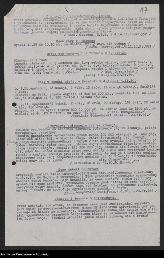 Obraz 19 z jednostki "[Przeglądy artykułów publikowanych w prasie światowej na tematy gospodarcze]"