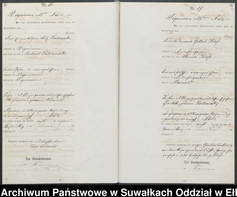 image.from.unit.number "[Sterbe-Haupt-Register des Königlich Preussischen Standes-Amtes Guszianka Kreis Sensburg]"