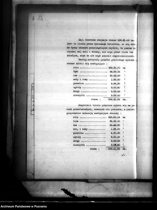 Obraz 18 z jednostki "Majątek Kosztowo powiatu wyrzyskiego wyłączenie z art. 4/5 ustawy o wykonaniu reformy rolnej Helmut Buettner"