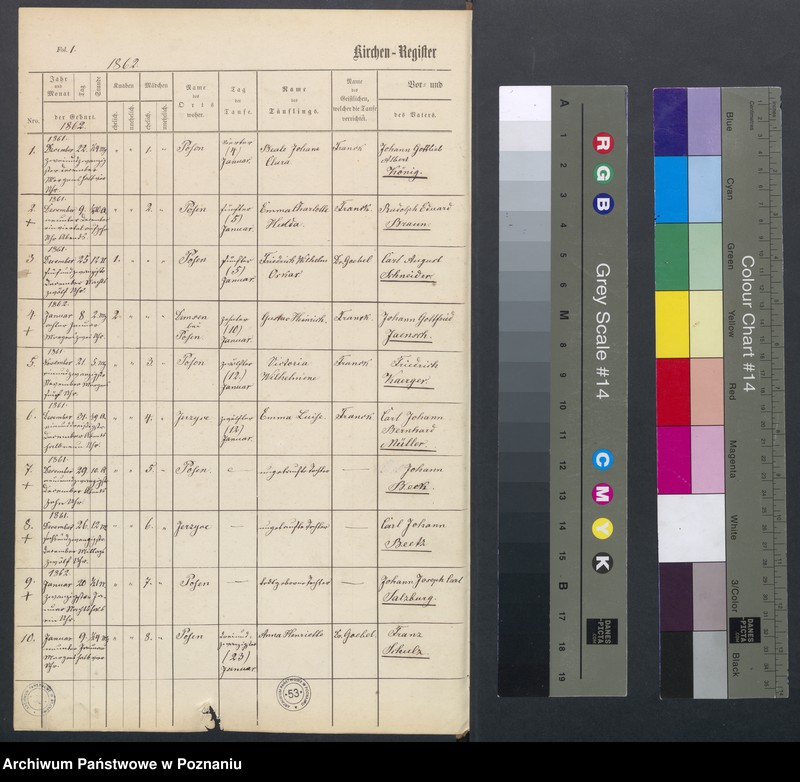 Obraz 3 z jednostki "Duplikat der Tauf, Trau und Sterberegister"