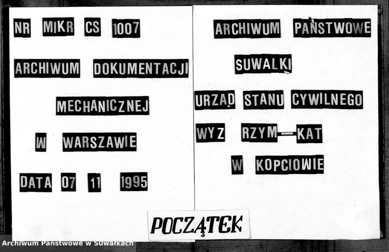 image.from.unit.number "Duplikat O rodivšichsja Brakosočetavšichsja i Umieršich Kopciovskago Rimsko-Katoličeskago prichoda Sejneskago Dekanata na 1911 god"