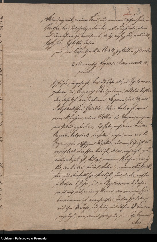 Obraz 6 z jednostki "A. betr. Personalia der polnischen Überläufer Franz und Sofia Adamczak /al. Gościniak, Adamiak/"