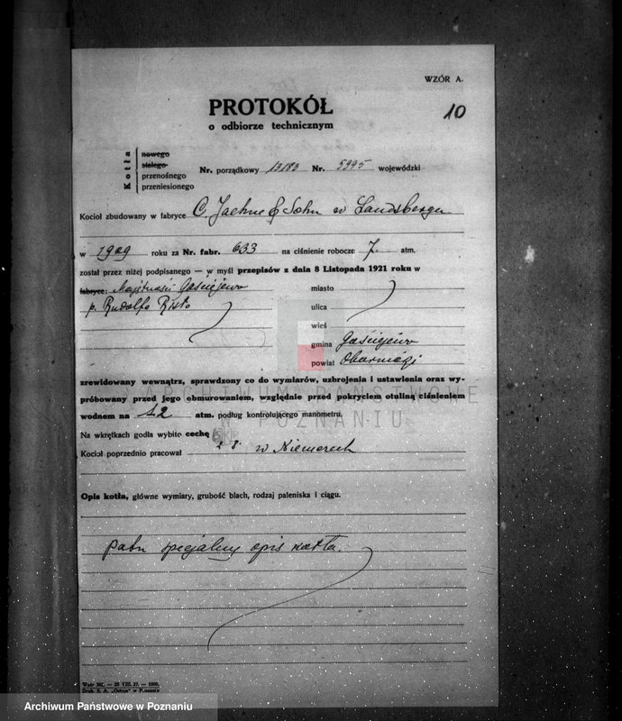 Obraz 14 z jednostki "Majętność Gościejewo pow. obornicki własność R. Risto nr woj. kotła 5995"