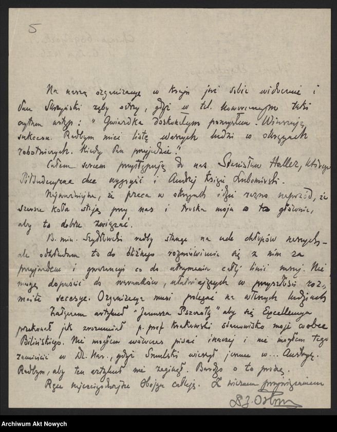 image.from.unit.number "Orłowski Józef; Załączniki: 1) wycinki prasowe; 2) rachunek dla I. Paderewskiego z 27 I 1926 r.; 3) "Odznaczenie dla Związkowców... Zjednoczeniowców... W sprawie Encyklopedii" (rękopis J. Orłowskiego); 4) "Kopia okrężnego listu do p. Siwińskiego i przyjaciół w Ameryce" J. Orłowskiego z 11 III 1926 r. (maszynopis); 5) "Mój okólnik do ustanowionych przezemnie mężów zaufania", 24 III 1926 r. (kopia - maszynopis); 6) "Kopia listu do przyjaciół w Ameryce" J. Orłowskiego z 31 III 1926 r. (maszynopis - fotokopia); 7) list Bernaczka - w imieniu "Zarządu Okręgowego Związku Towarzystw Powstańców i Wojaków" (Bydgoszcz) do J. Orłowskiego oraz I. Paderewskiego z 20 IV 1926 r. (rękopis, maszynopis); 8) "Affidewit" (oświadczenia) J. Orłowskiego z 4 IX 1926 r.; 9) list do ministra spraw zagranicznych z 26 IX 1926 r. (rękopis J. Orłowskiego, dopiski I. Paderewskiego, notatka - rękopis H. Lübke; 10) "Podpisy na liście Monarchistów" (rękopis J. Orłowskiego); Jeden list niekompletny; L.43"