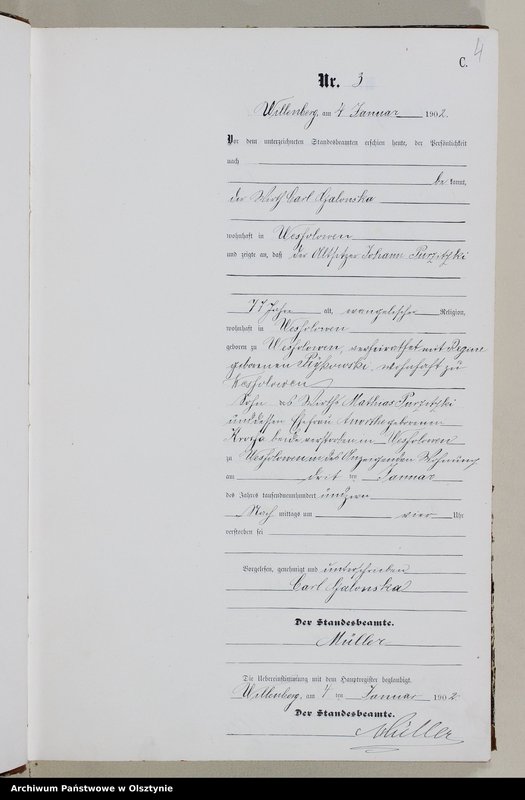 image.from.unit.number "Sterbe-Neben-Register Nr 1 - 154"