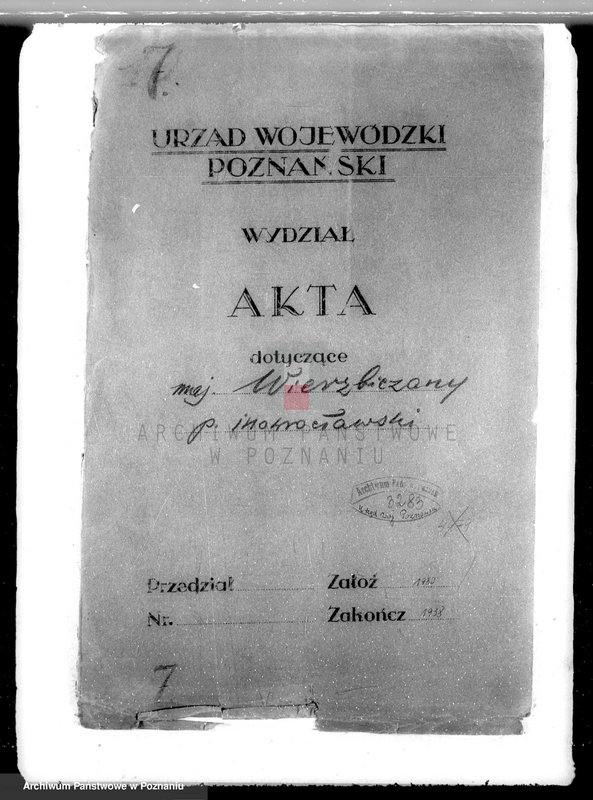 Obraz 4 z jednostki "Majątek Wierzbiczany w powiecie inowrocławskim /nadzór nad gospodarką leśną"