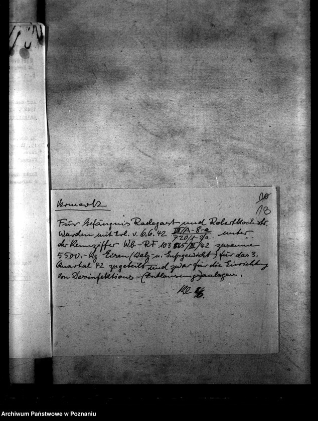 Obraz 18 z jednostki "Polizeigefängnisse - Litzmannstadt. Kutlausungsanlagen. Robert- Koch- Strasse, Radegast"