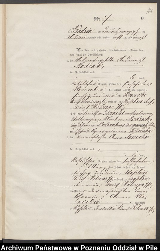 image.from.unit.number "Księga małżeństw"