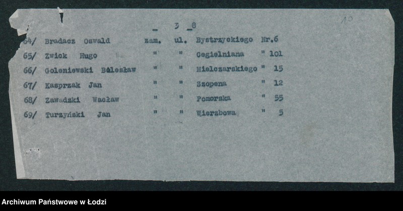 Obraz 12 z jednostki "[Akta V-go Komisariatu Milicji Obywatelskiej - rozkłady służby, spisy imienne, zapotrzebowanie na artykuły pierwszej potrzeby dla milicjantów, minuty różnych pism i dzienniki korespondencji]"