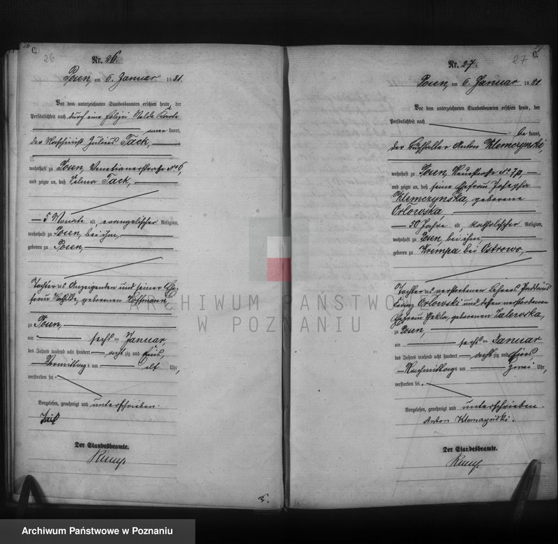 Obraz 15 z jednostki "Księga zgonów t. I"