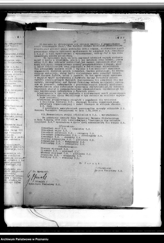 Obraz 14 z jednostki "Reorganizacja oddziałów gminnych Związku Strzeleckiego - okólniki, korespondencja, protokoły zebrań"