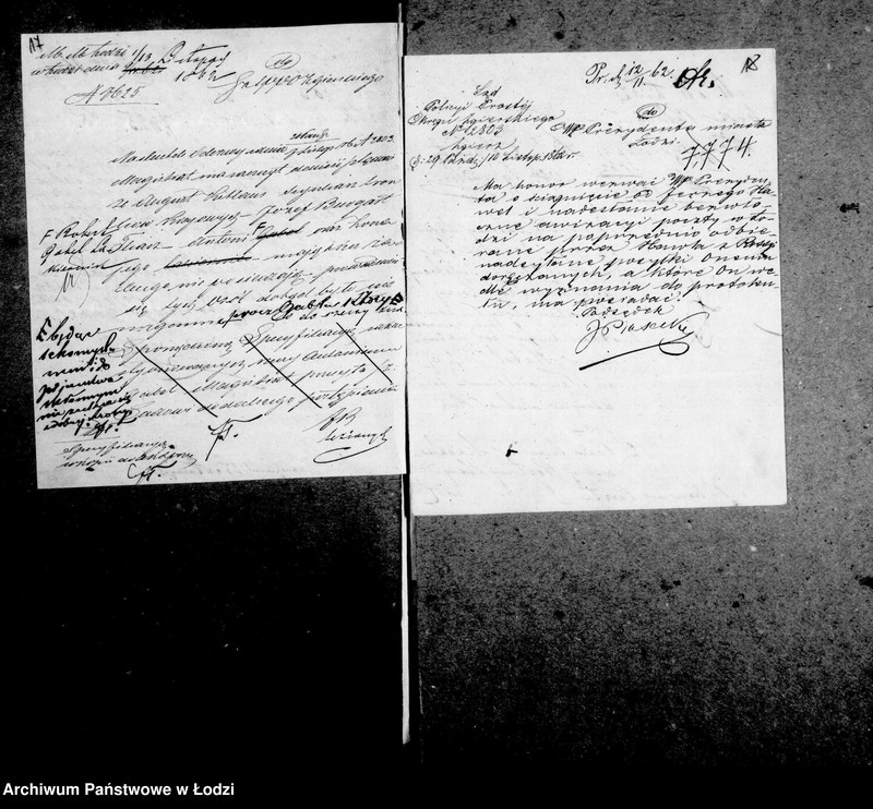 Obraz 15 z jednostki "Akta tyczące się korespondencji pocztowych"