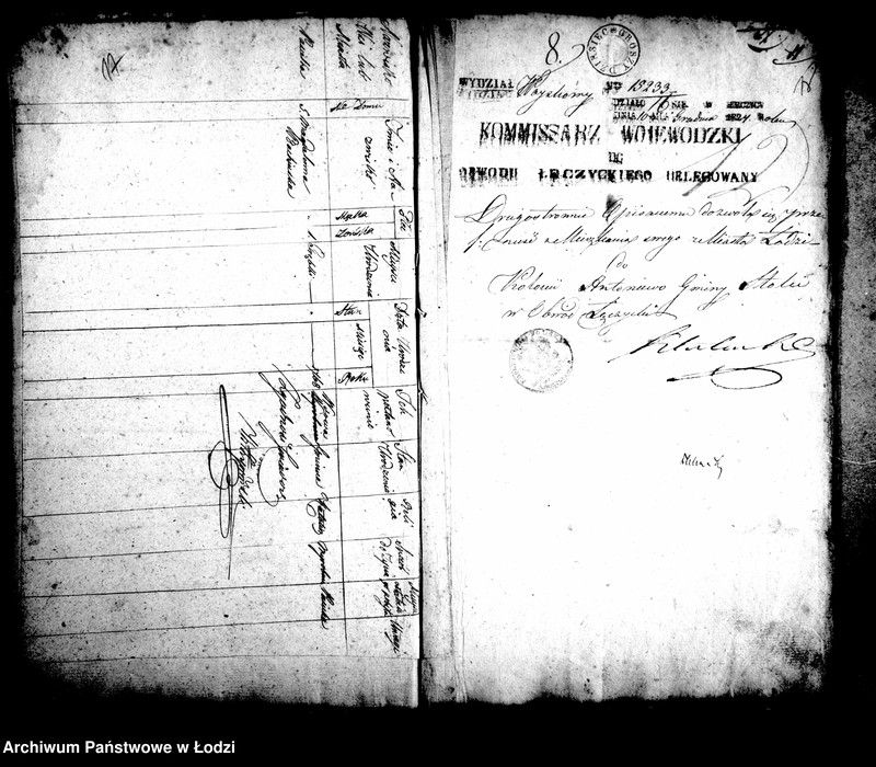 Obraz 17 z jednostki "Akta tyczące się świadectw przesiedleń"