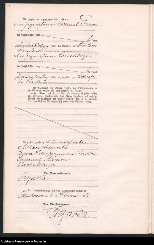 Obraz 13 z jednostki "Księga małżeństw"