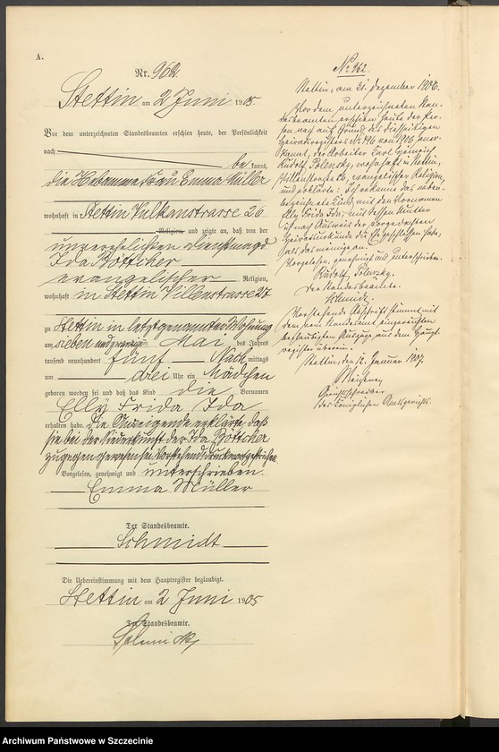 Obraz 10 z jednostki "Geburts-Register (Neben-Register) Band III"