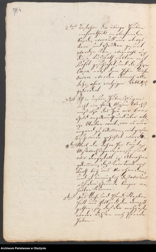 image.from.unit.number "In S. [Sachen] der Freyen von Groß-Zechen [Szczechy Wielkie] wegen restirenden Decems"