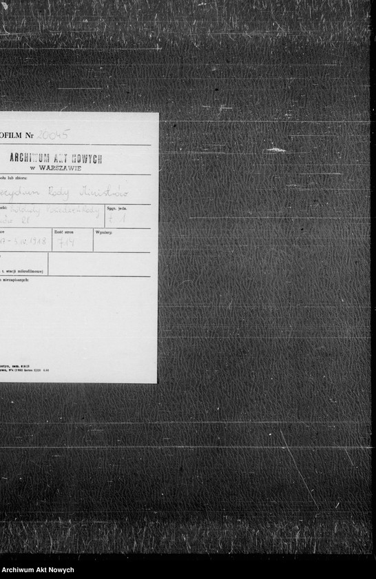 image.from.unit.number "Posiedzenia Rady Ministrów Królestwa Polskiego. Protokoły z załącznikami. 11.12.1917 r. - 3.04.1918 r. T. 1"