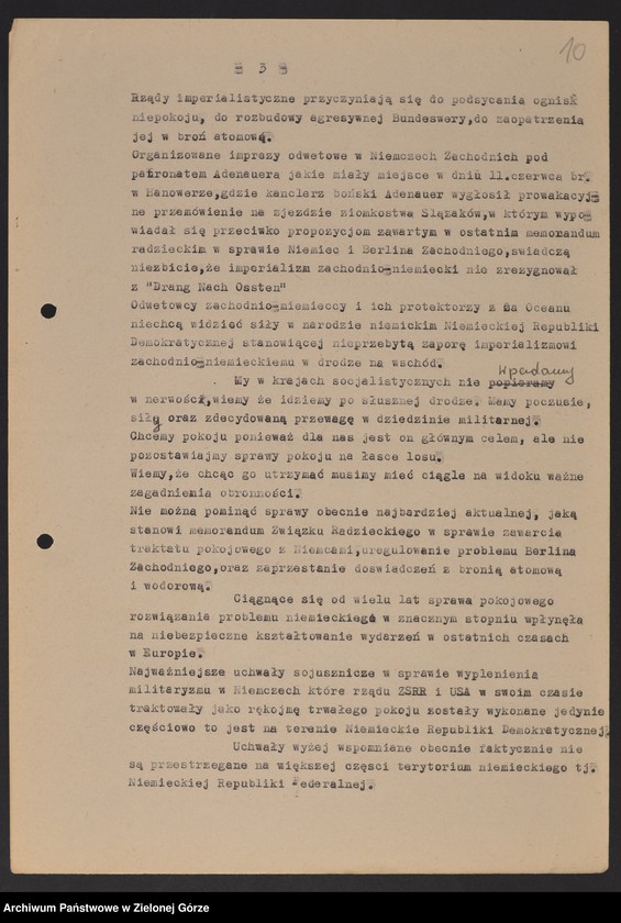 image.from.unit.number "Oddział Powiatowy ZBoWiD w Żaganiu. - Walny Zjazd Powiatowy z 16 czerwca 1961 r."